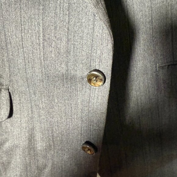 Bartolini 100% Wool Sportscoat, Blazer Gray Pinstripe Fully Lined Size 44S - Picture 9 of 10